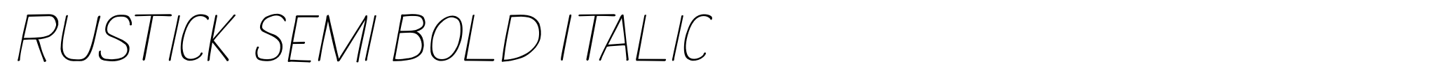 Rustick Semi Bold Italic image